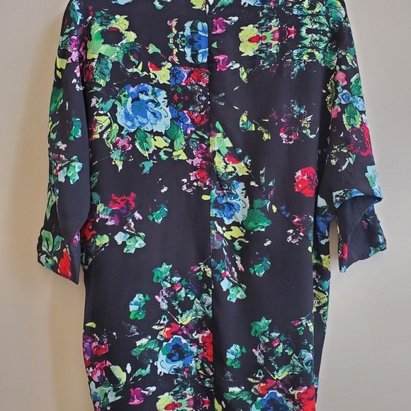 Anthropologie Maeve Black Floral Dress XS - Picture 4 of 12
